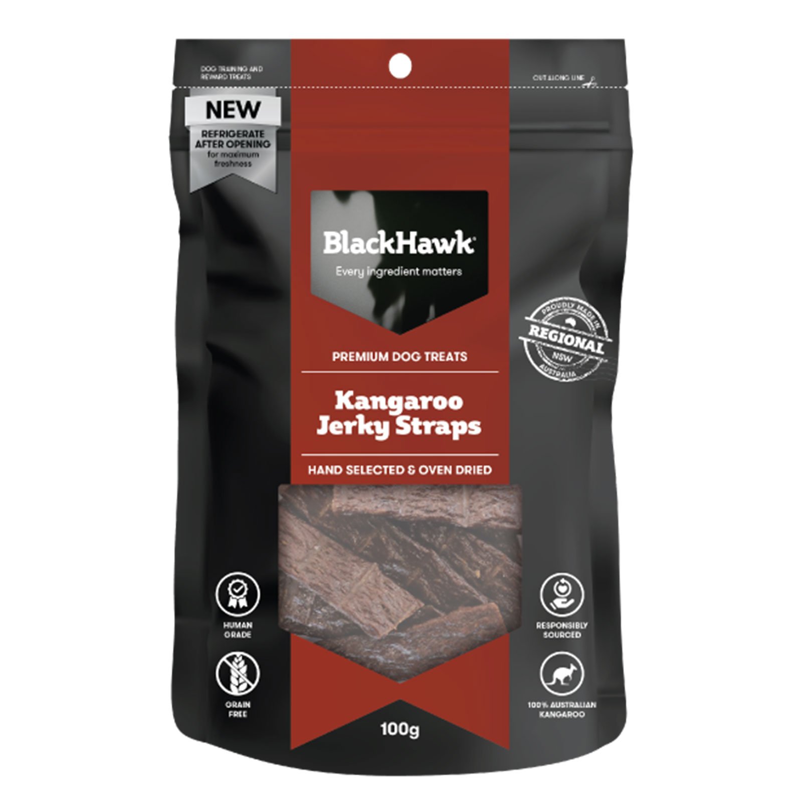 Black Hawk Dog Kangaroo Jerky Straps